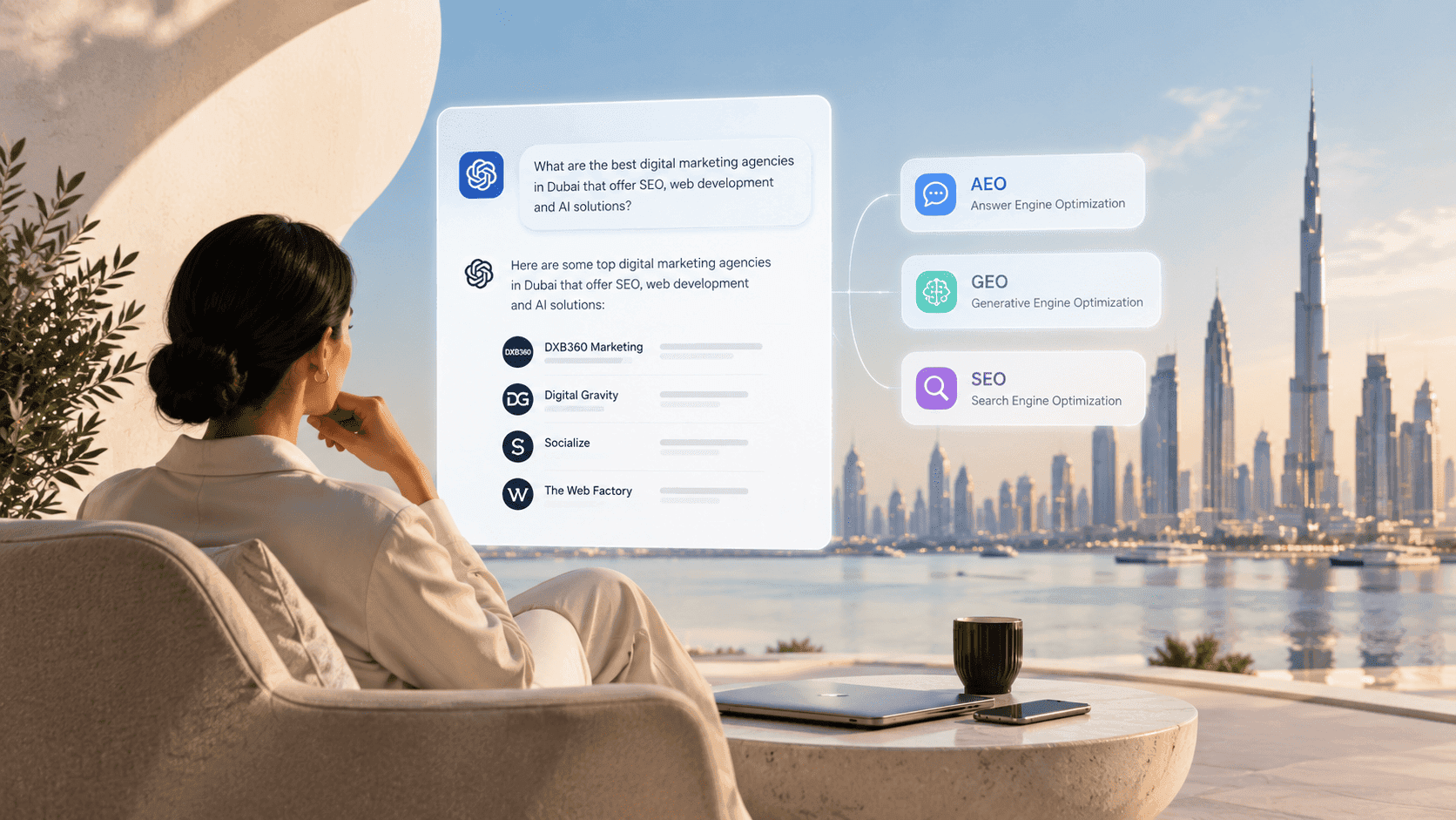 AEO & GEO in Dubai: How to Make Your Business More Visible in ChatGPT and AI Search
